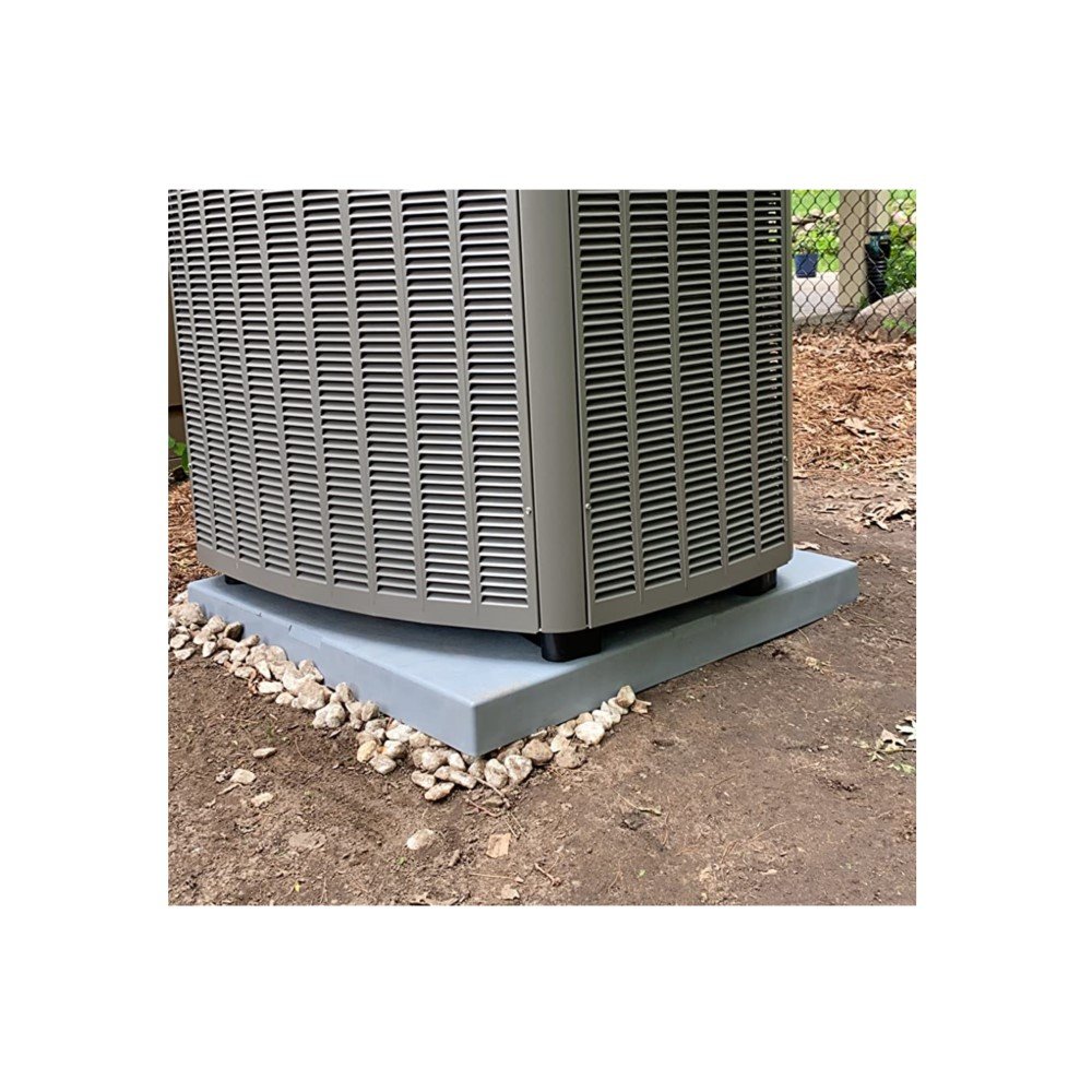 Plastic Equipment Pad for Ductless Mini Split Air Conditioner Heat Pump Systems Floor Base Condenser Equipment Pads AC Base