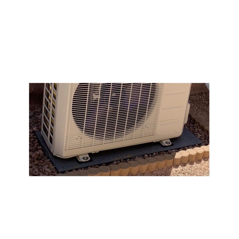 Plastic Equipment Pad for Ductless Mini Split Air Conditioner Heat Pump Systems Floor Base Condenser Equipment Pads AC Base