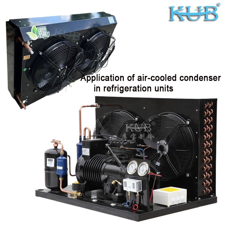 FNH-4.4 1/2HP Condensing Unit New High Performance Low Noise Air Cooled Condenser for Cold Refrigeration Heat Exchange Part