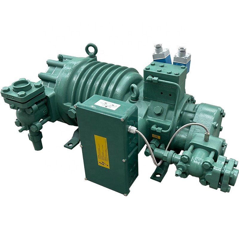 Replace Bitzer 100m3/h 121m3/h Industrial Semi-Hermetic Screw Inverte Compressor for Commercial Condensing Units Refrigeration