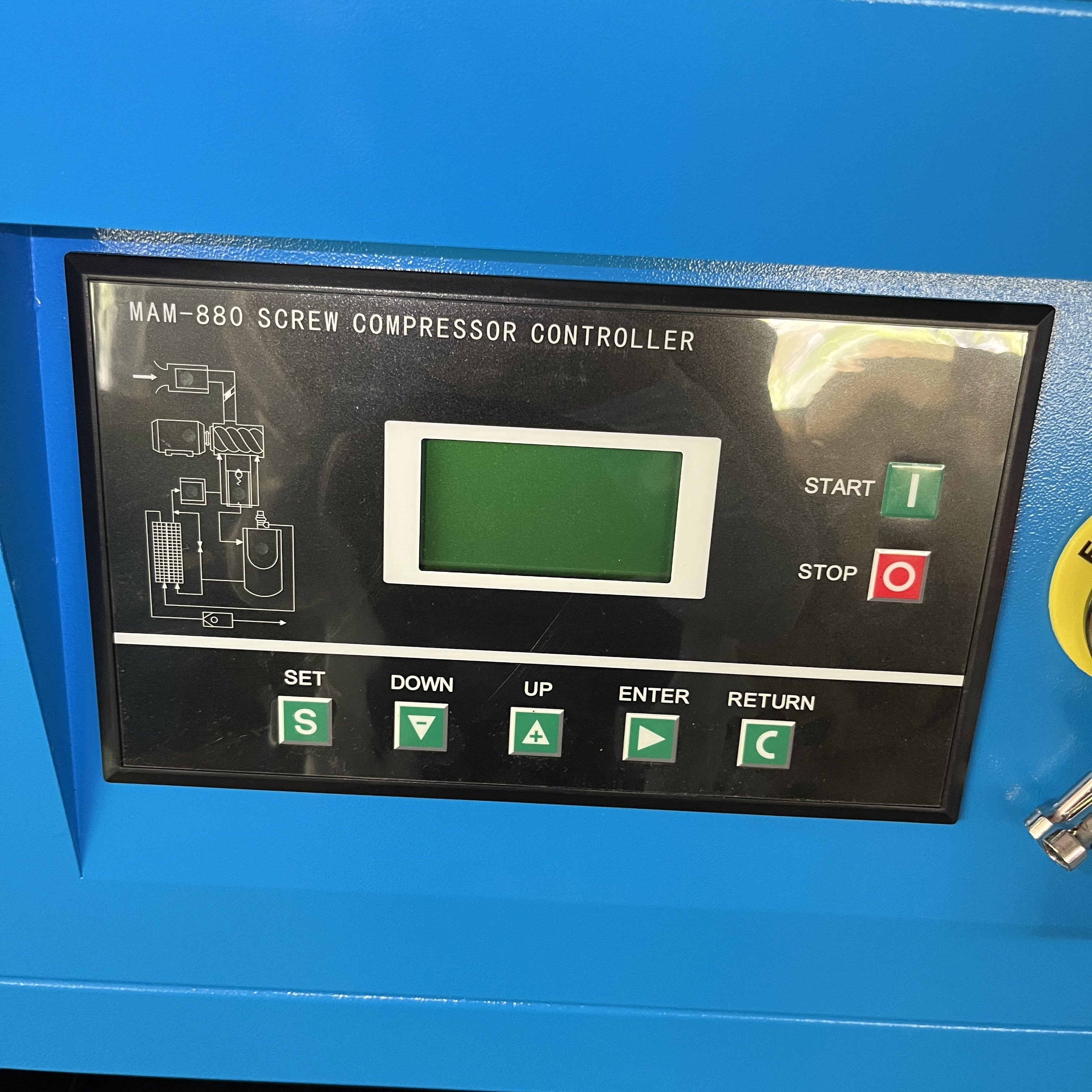 Electric AC POWER IP23 10HP 7.5KW 8Bar 3 Phase 380V/50HZ Direct Driven Fixed Speed Screw air Compressor