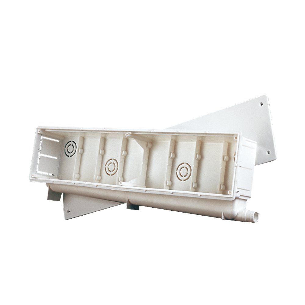 Plastic Condensation Drain Pipes with Fixing Screws Pre-Installation Box for air Conditioning