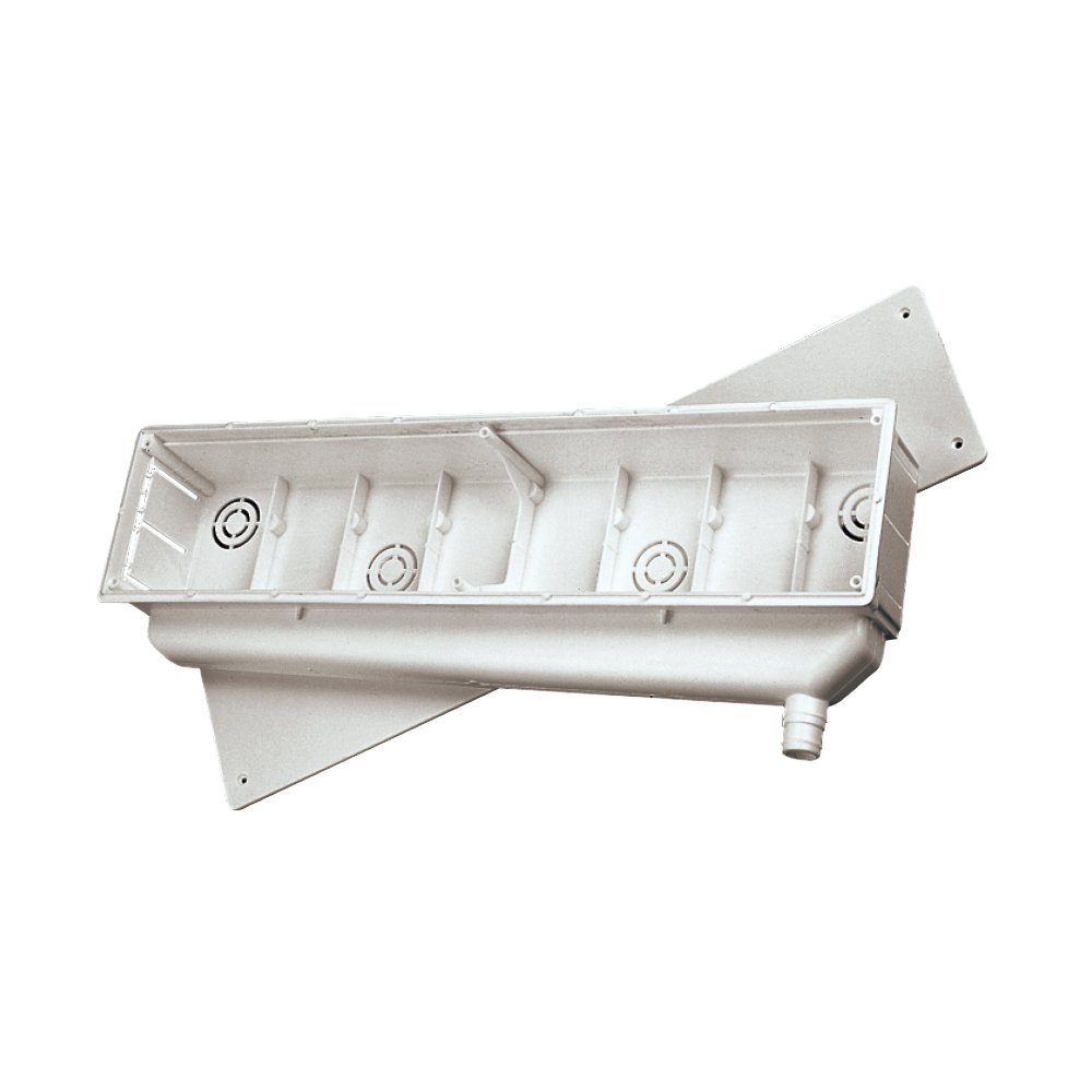 Plastic Condensation Drain Pipes with Fixing Screws Pre-Installation Box for air Conditioning