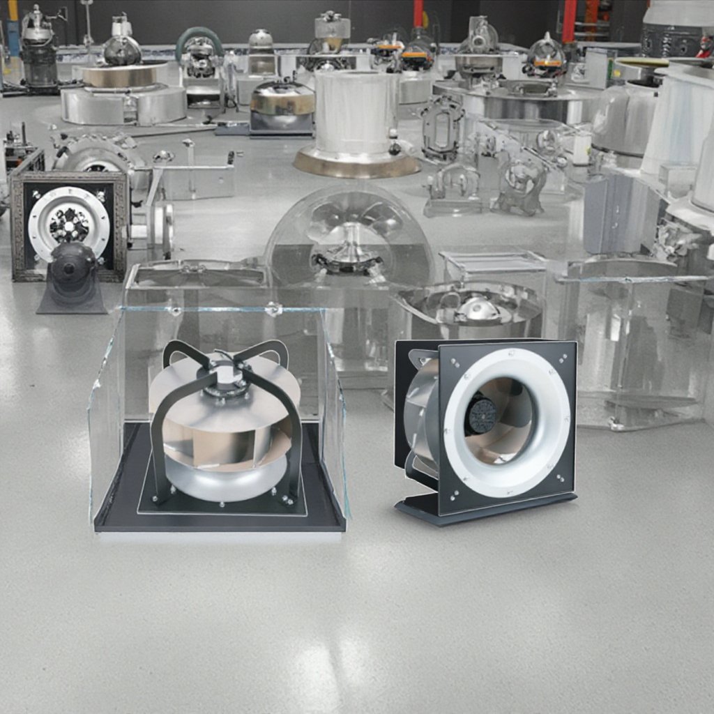 External Rotor Motor EC-DC HVAC Backward Centrifugal Fan Low Noise Industrial Motor Plastic Brushless AC 220V Ec Exhaust Fan