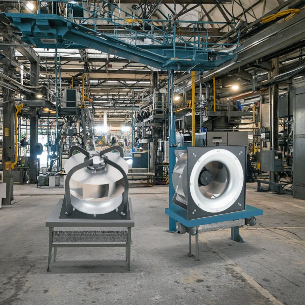 External Rotor Motor EC-DC HVAC Backward Centrifugal Fan Low Noise Industrial Motor Plastic Brushless AC 220V Ec Exhaust Fan