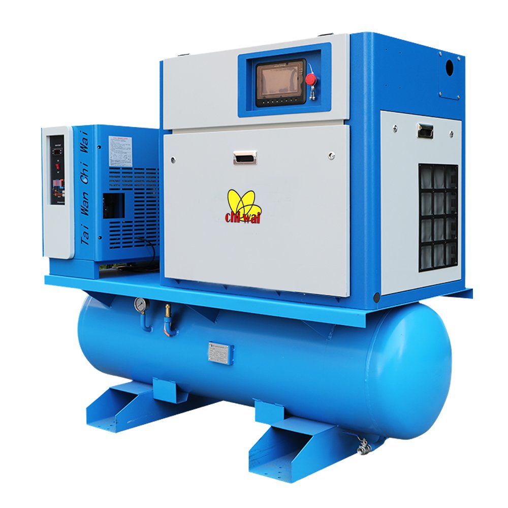 Integrated Screw air Compressor 15KW 22KW 37KW 16bar for CNC Laser Cutting Machine All-in-one with tank and Dryer High Pressure