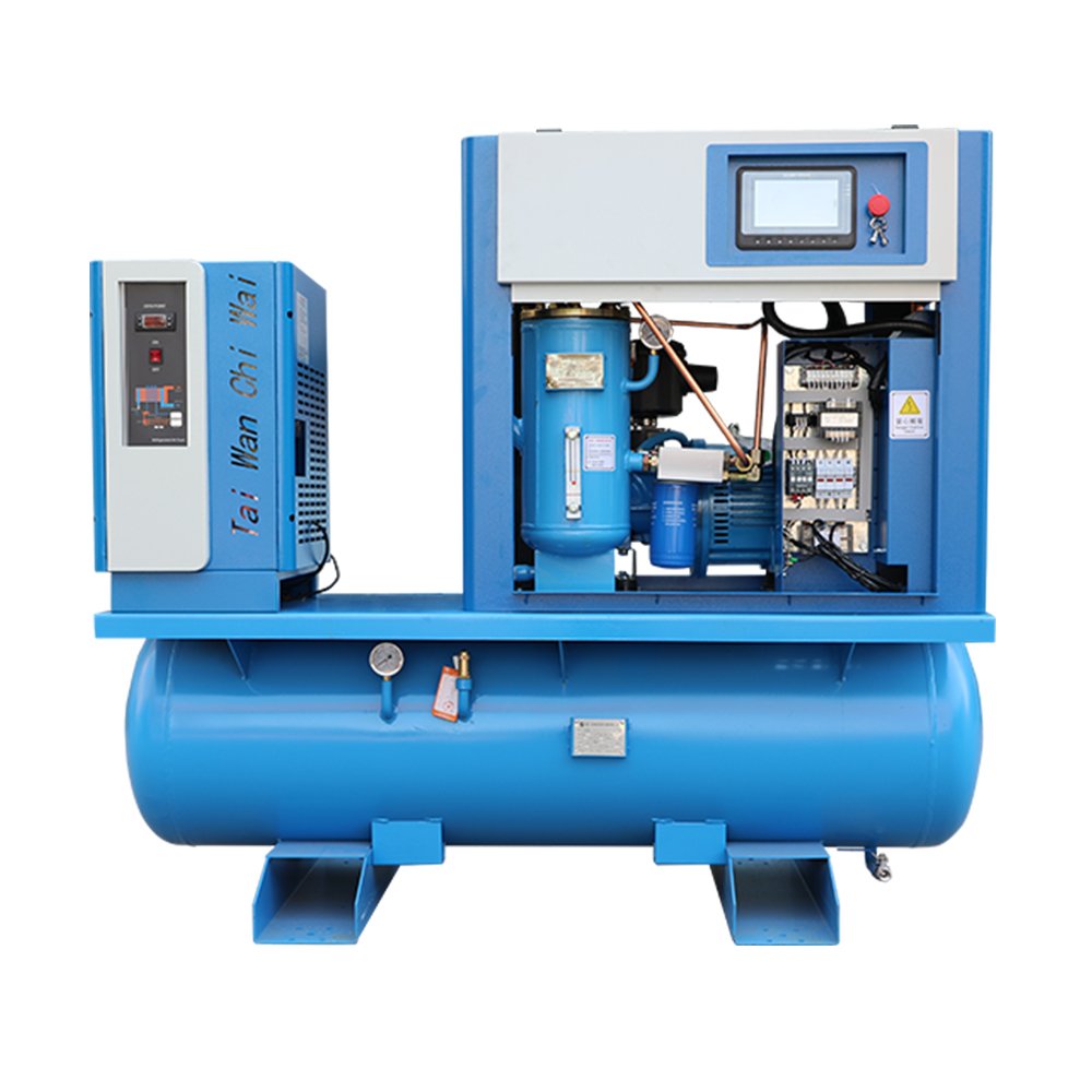 Integrated Screw air Compressor 15KW 22KW 37KW 16bar for CNC Laser Cutting Machine All-in-one with tank and Dryer High Pressure