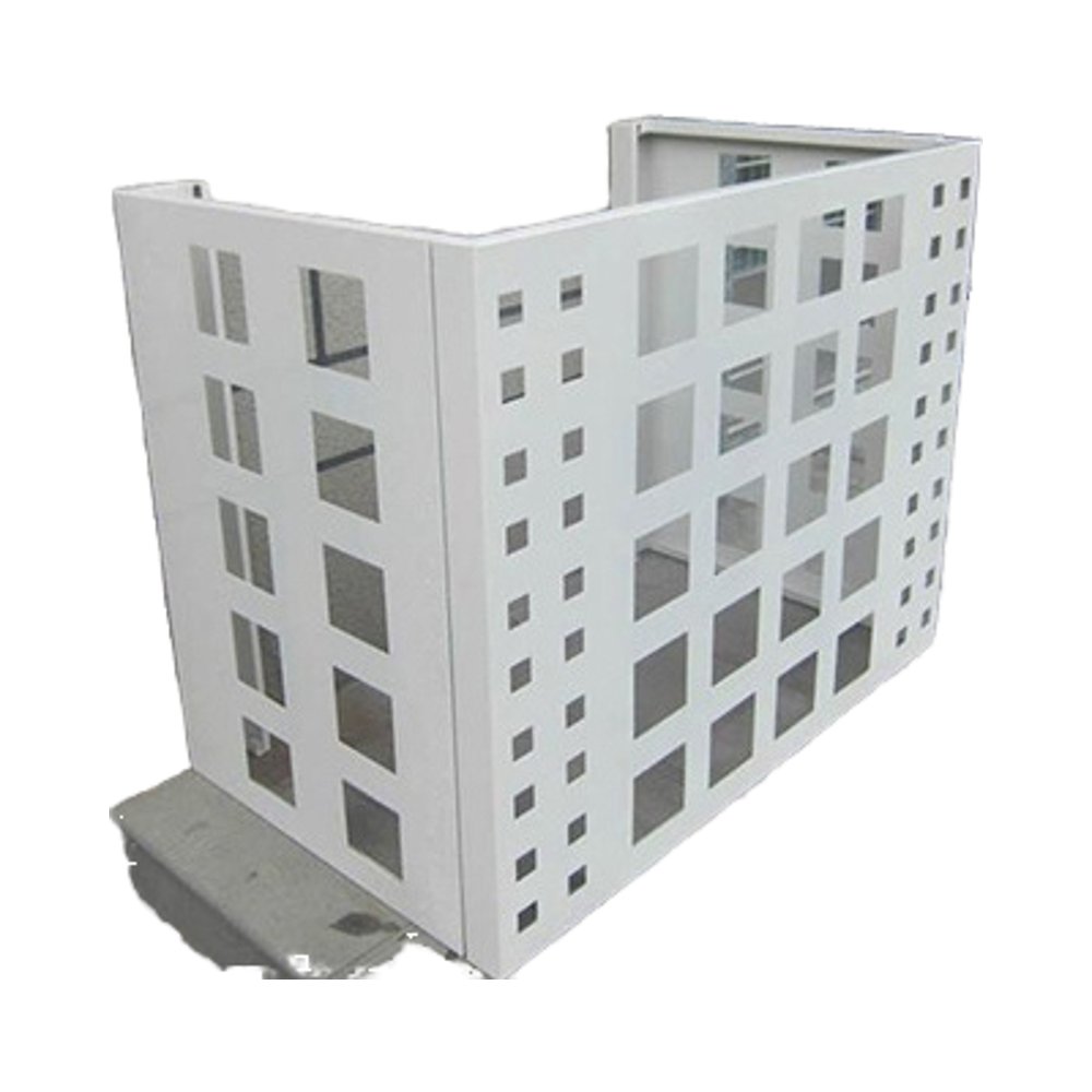Hot Sale Decorative Cover Ac air Conditioner Cover Outdoor Louver for Outdoor Units Condensers Metal Conditioner Covers