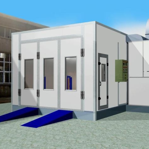 New CE Approved Spray Booth with Water Curtain Spray Painting Room
