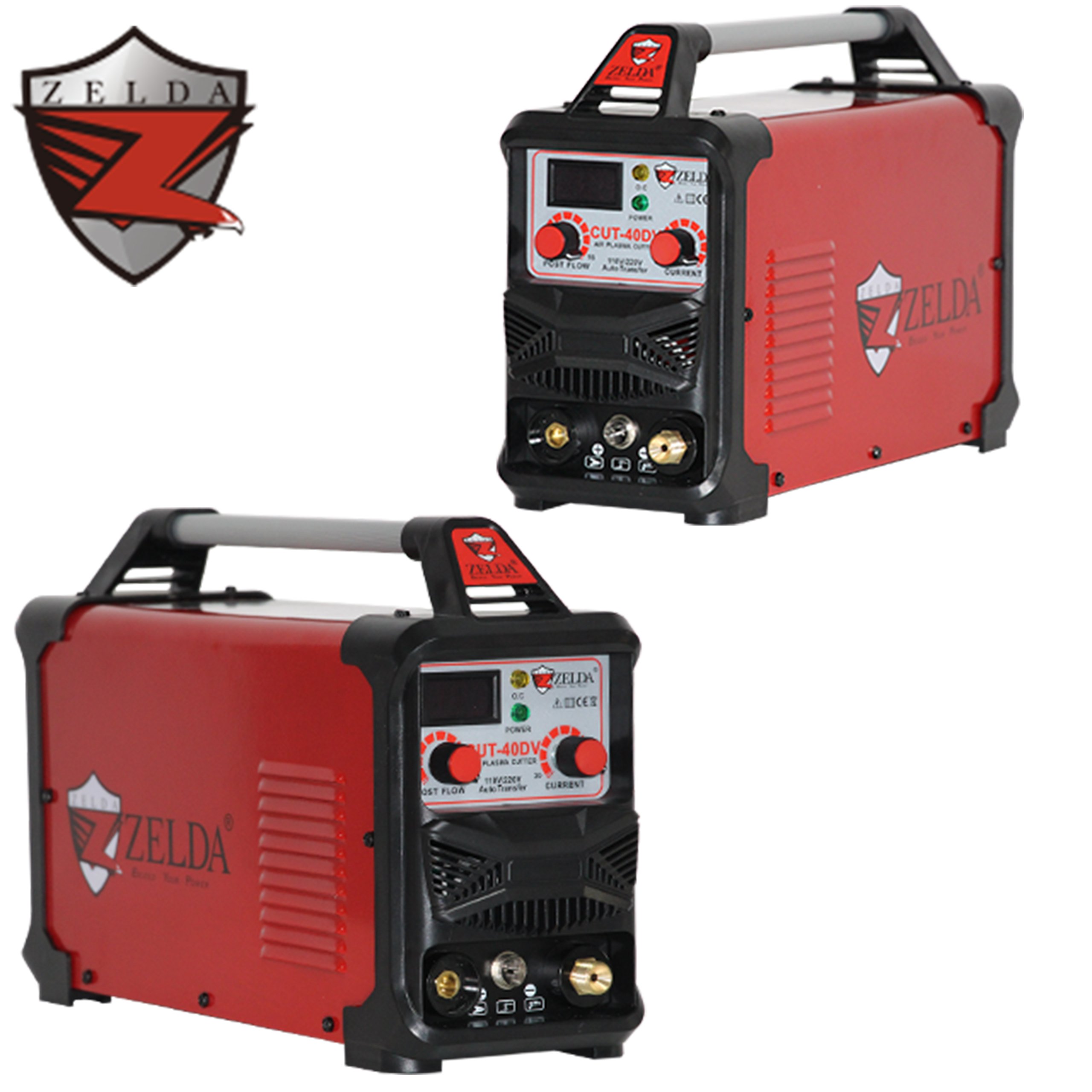 Zelda 110v 200v Dual Voltage Portable air Plasma Cutter Cut 40 Built in air Compressor Cutting Machine