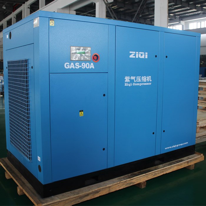 Highly efficient running single stage 90KW 415V air cooling customized screw air compressors with competitive price