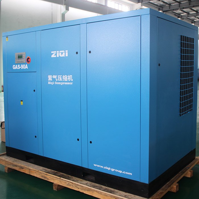 Highly efficient running single stage 90KW 415V air cooling customized screw air compressors with competitive price