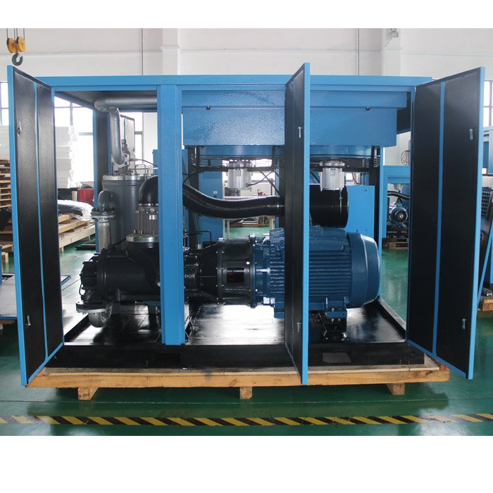 Highly efficient running single stage 90KW 415V air cooling customized screw air compressors with competitive price