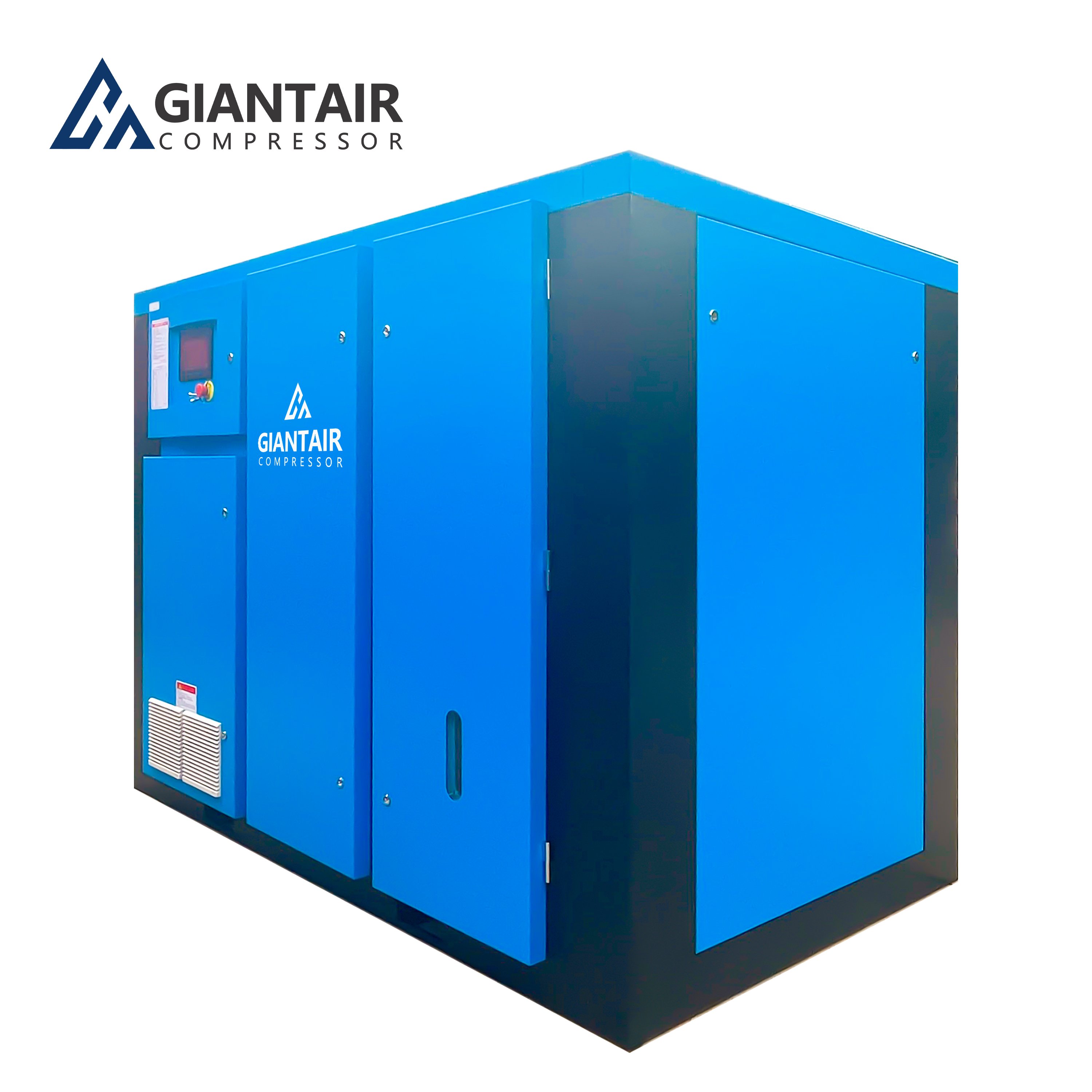 GIANTAIR 50HP Rotary Industrial Air-compressor 0.8-50cm3/min All-in-one Screw Air Compressors 500 Litre With Air Dryer