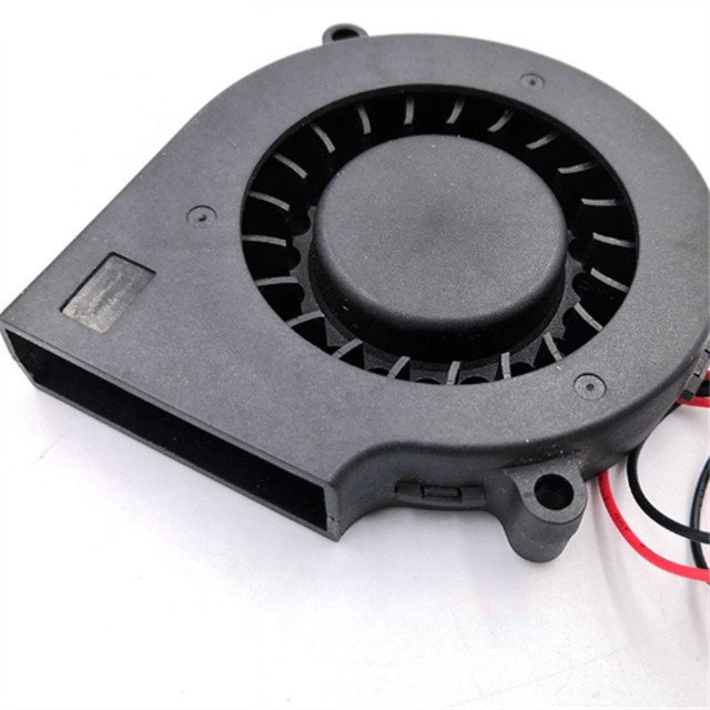 ODM Ball Bearing 12v 24v 75x75x15mm Dc Blower Fan with High Speed