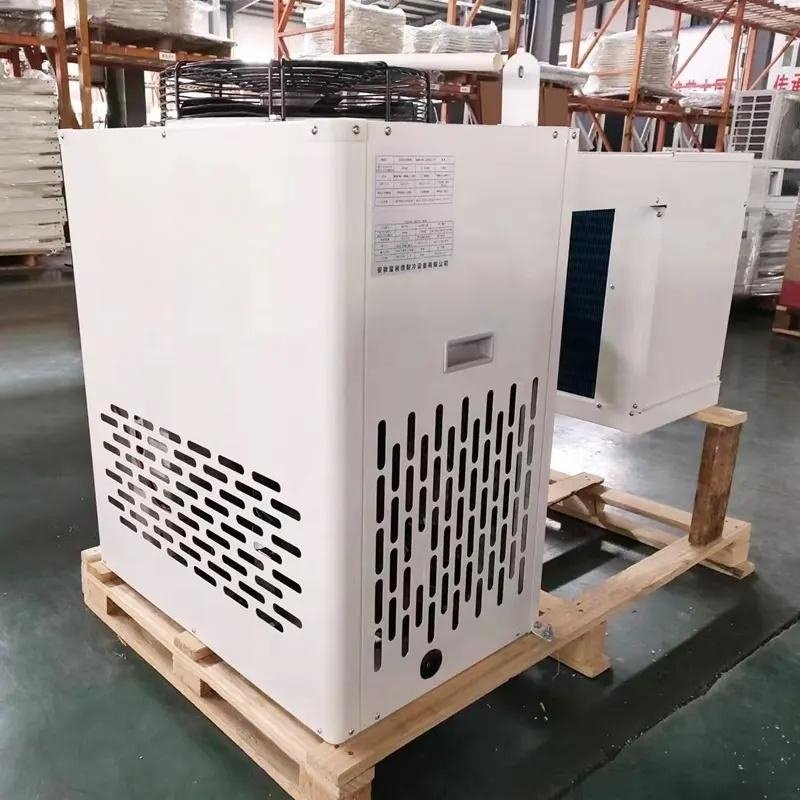Factory Export Box Refrigeration Unit 220V Compressor Freezer Condensing Unit 1HP Wall Mounted Refrigeration Unit