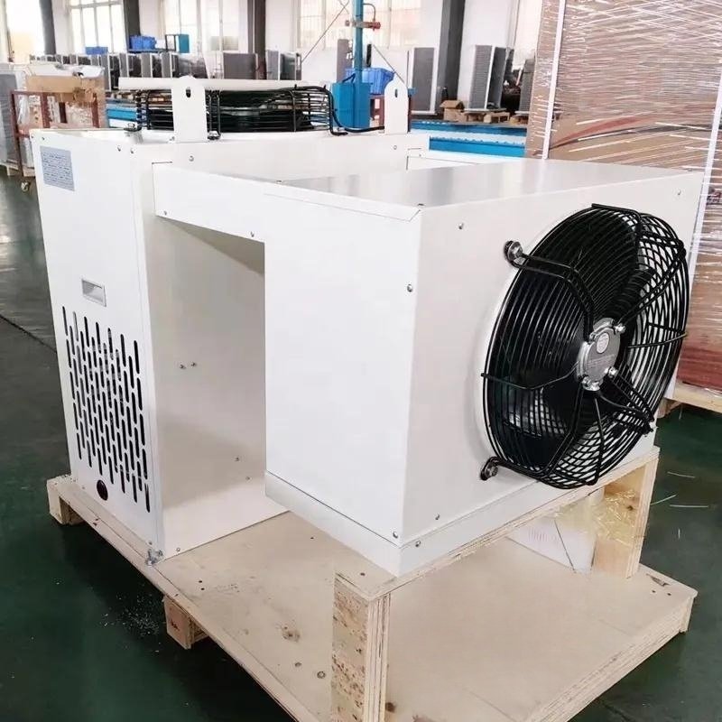 Factory Export Box Refrigeration Unit 220V Compressor Freezer Condensing Unit 1HP Wall Mounted Refrigeration Unit