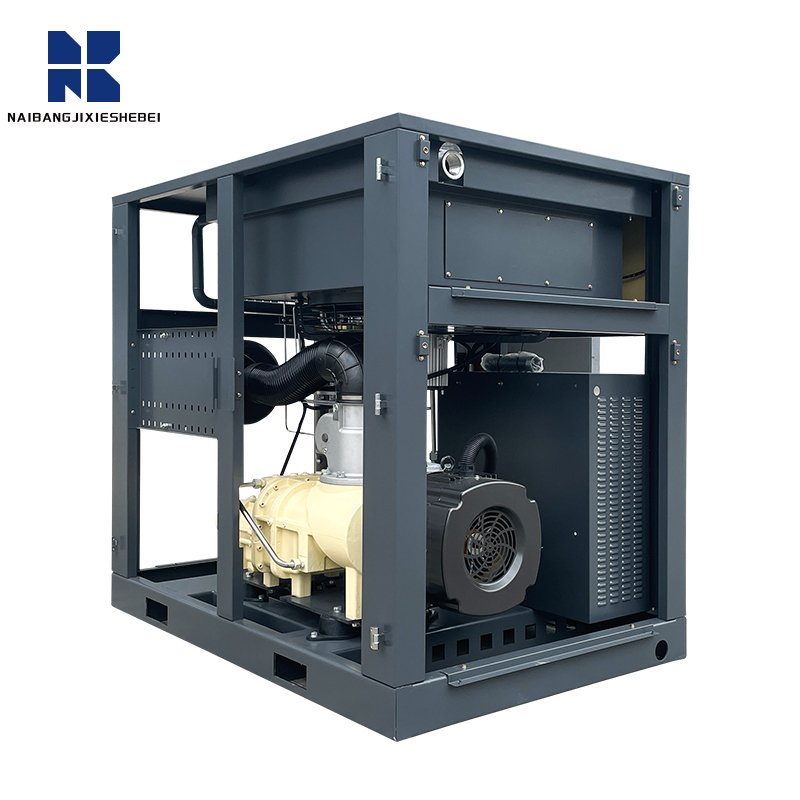 7.5kw 11kw 15kw 22kw Belt Driven Screw Air Compressor for Duct Machine Electric Silent Micro-oil Screw Type Machine