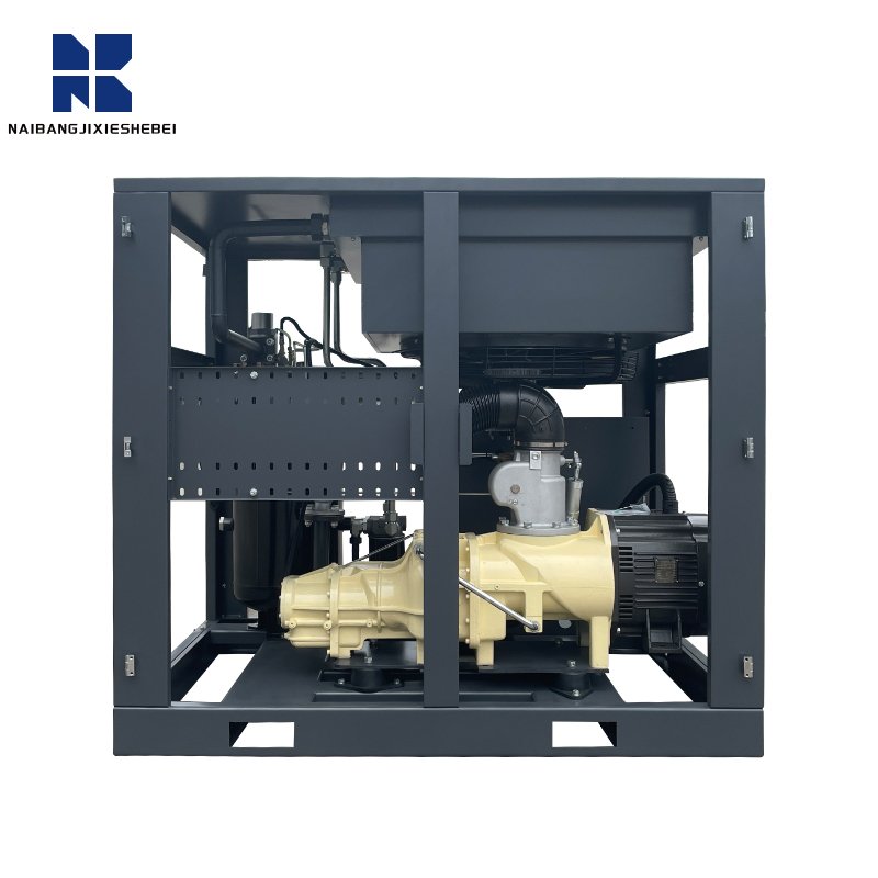 7.5kw 11kw 15kw 22kw Belt Driven Screw Air Compressor for Duct Machine Electric Silent Micro-oil Screw Type Machine