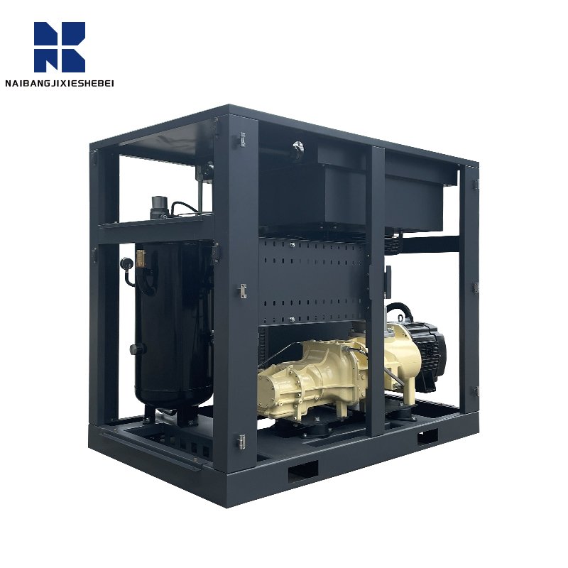 7.5kw 11kw 15kw 22kw Belt Driven Screw Air Compressor for Duct Machine Electric Silent Micro-oil Screw Type Machine