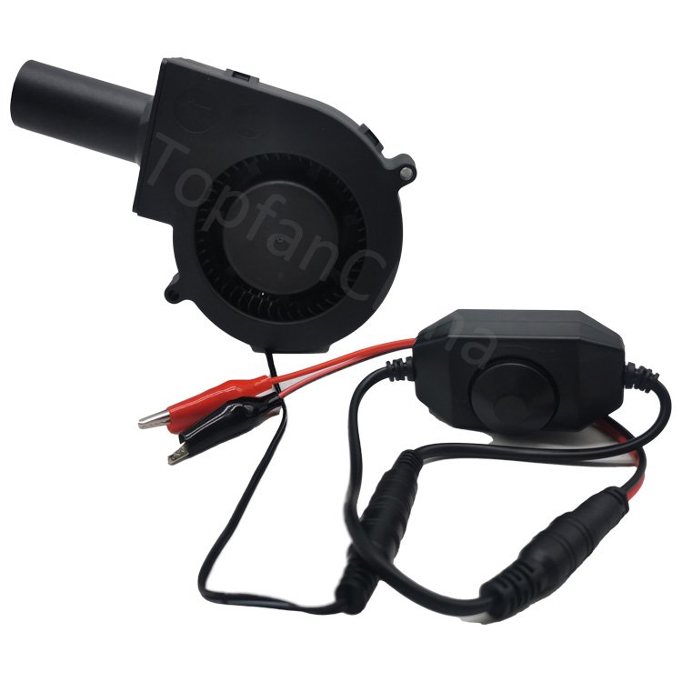 Turbine Blower Air Outlet Barbecue Stove Firewood Stove Portable Blower BBQ Blower Fan for 9733 DC 12V 2.7A Power
