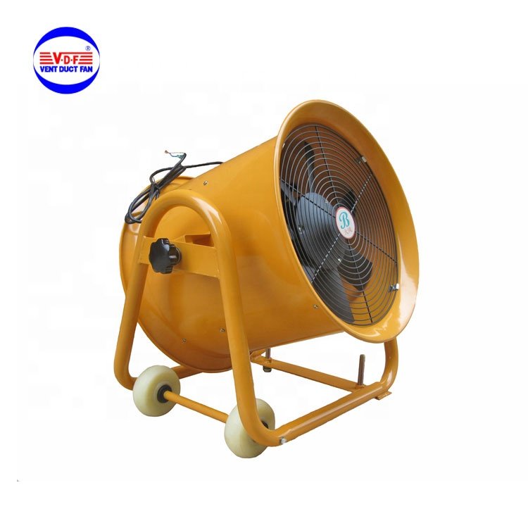 Efficiency Portable Industrial Axial Flow Air Blower Underground Confined Space Ventilation Fan