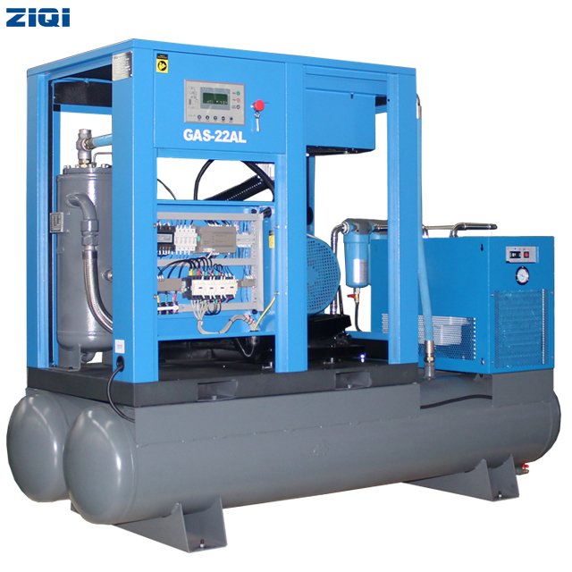 Industrial 22kw 30HP Stationary Combined Compact Single Stage Brazil Weg IP55 Motor Rotary Screw Air Compressor