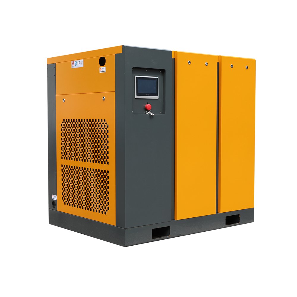 Factory Heavy Use air Compressor Screw 7.5kw 10hp 15kw 22kw 37kw 8 10bar Energy Saving Low Noise Laser Cutting With Buffer Tank