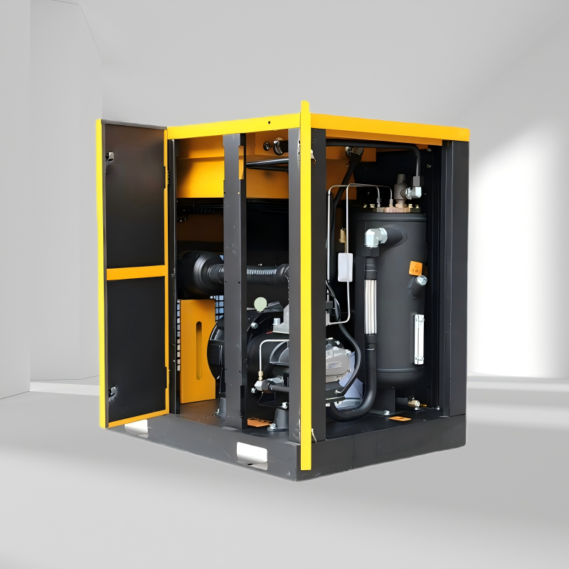 Factory Heavy Use air Compressor Screw 7.5kw 10hp 15kw 22kw 37kw 8 10bar Energy Saving Low Noise Laser Cutting With Buffer Tank