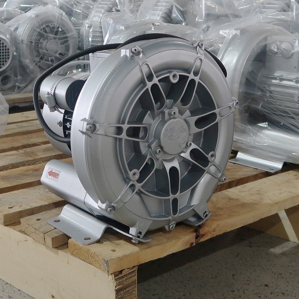 220v 400w 0.5hp Single Stage Side Channel Pond Blower Air Vortex Pump Oxygen Regen Ring Blower