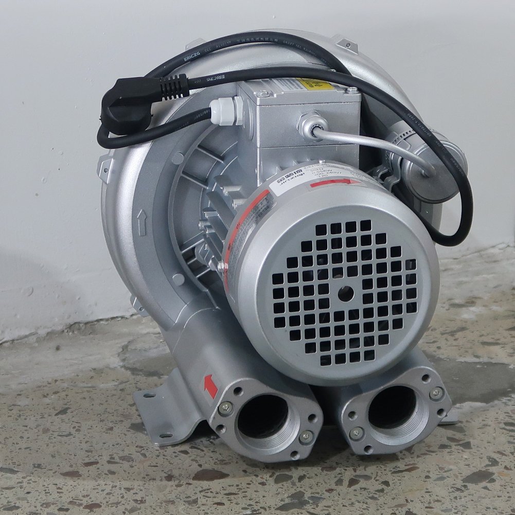 220v 400w 0.5hp Single Stage Side Channel Pond Blower Air Vortex Pump Oxygen Regen Ring Blower