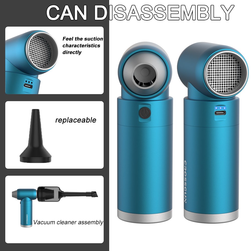 Electric Turbo Fan Blower Air Duster 110000rpm Turbofan Potable/Rechargeable Hair Dryer Mini Jet Fan