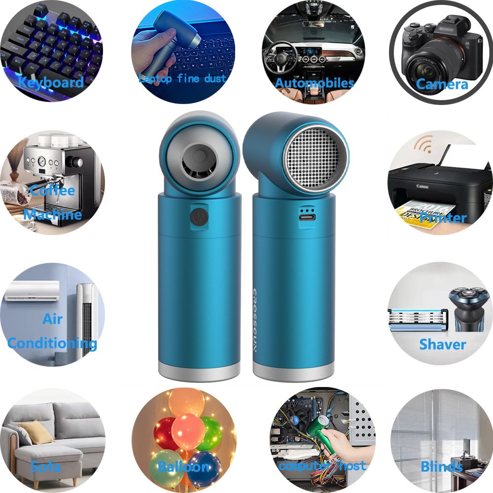 Electric Turbo Fan Blower Air Duster 110000rpm Turbofan Potable/Rechargeable Hair Dryer Mini Jet Fan