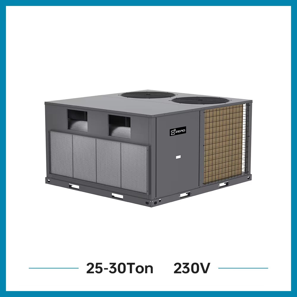 ZERO Factory Wholesale 6.2-45 Ton Rooftop Package Unit Air Conditioner 50hz 60hz Inverter On-off Air Conditioner Heat Pump
