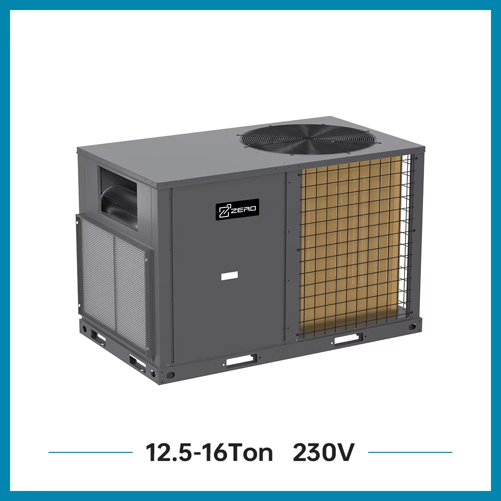 ZERO Factory Wholesale 6.2-45 Ton Rooftop Package Unit Air Conditioner 50hz 60hz Inverter On-off Air Conditioner Heat Pump
