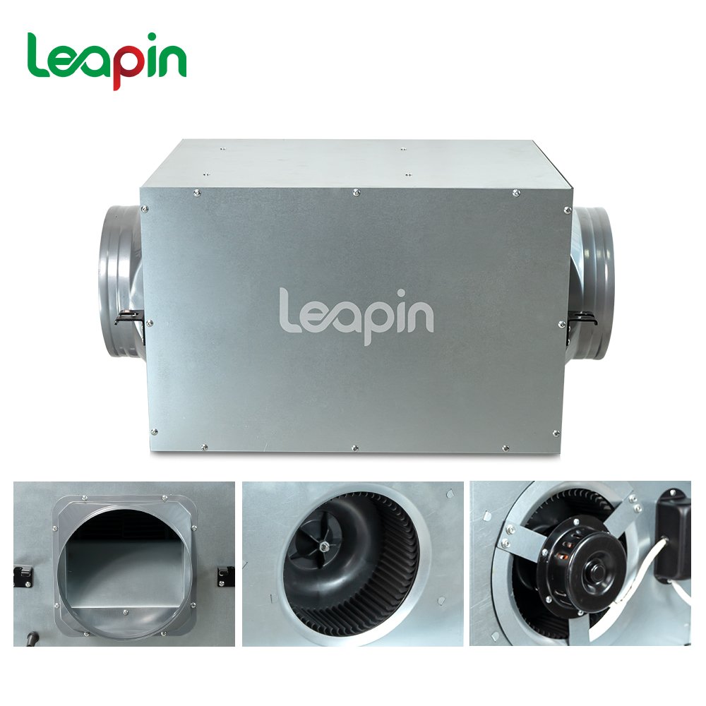Industrial Fan Producer Leapin Silent Inline Motor Duct Extractor Centrifugal Exhaust Ventilation Fans