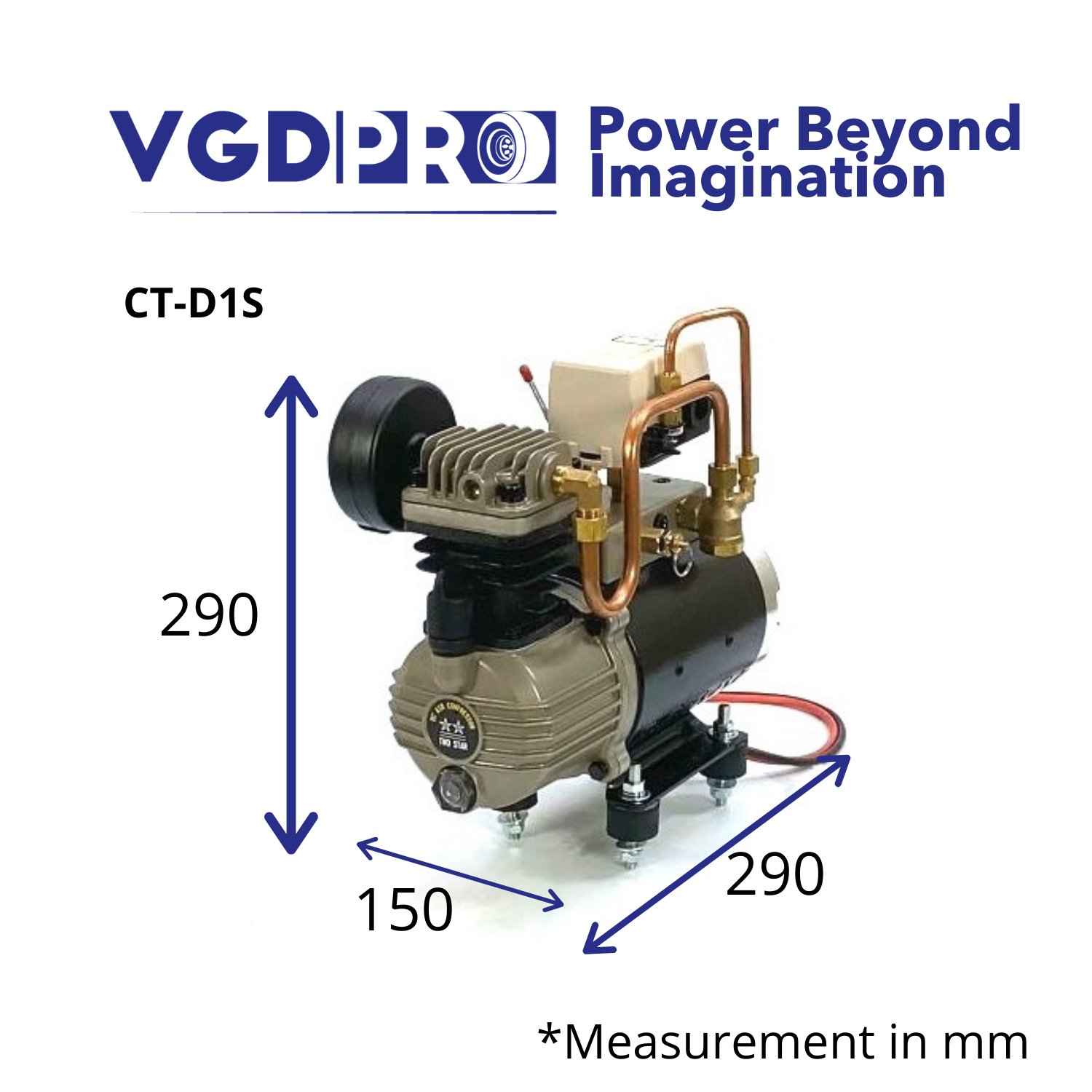 12V High Efficiency Weatherproof Long Duty Cycle DC Oil Less Professional Onboard Mobile Pneumatic Control Air Compressor