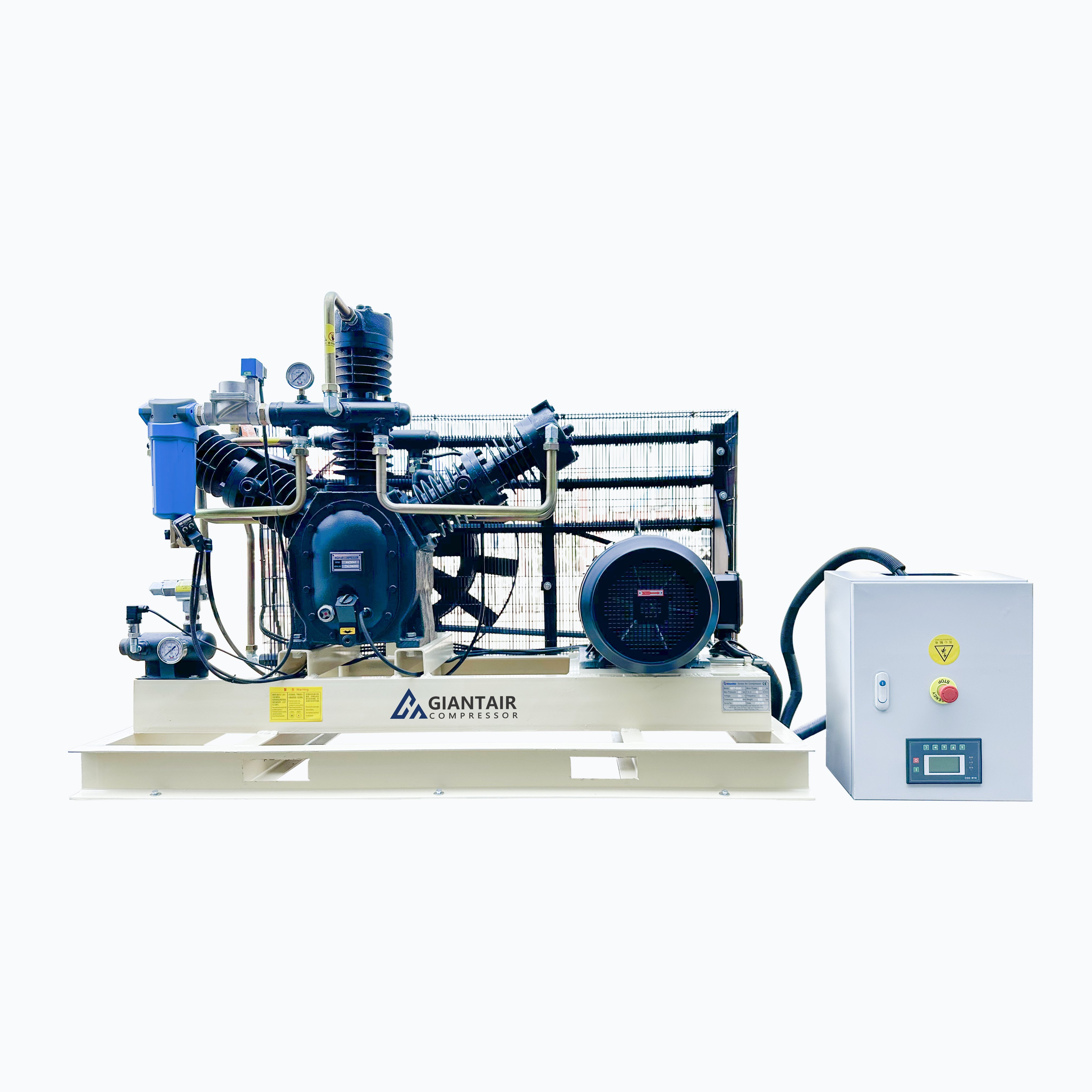 Factory Direct Sales High Pressure Piston Air Compressor 30bar 40bar Electric Air-compressors Piston Type Booster Air Compressor
