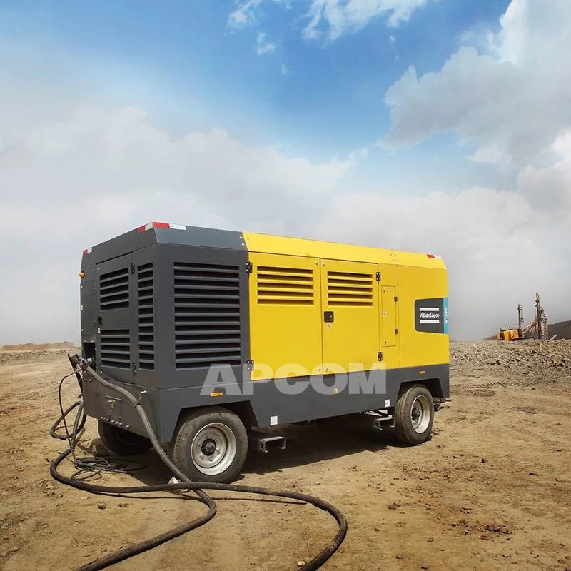 Atlas V1200 V900 Copco 25bar 34m3 Diesel Mobile Air Compressors 25 bar 1200cfm AtlasCopco V 1200 900 Cfm Compresor AirCompressor