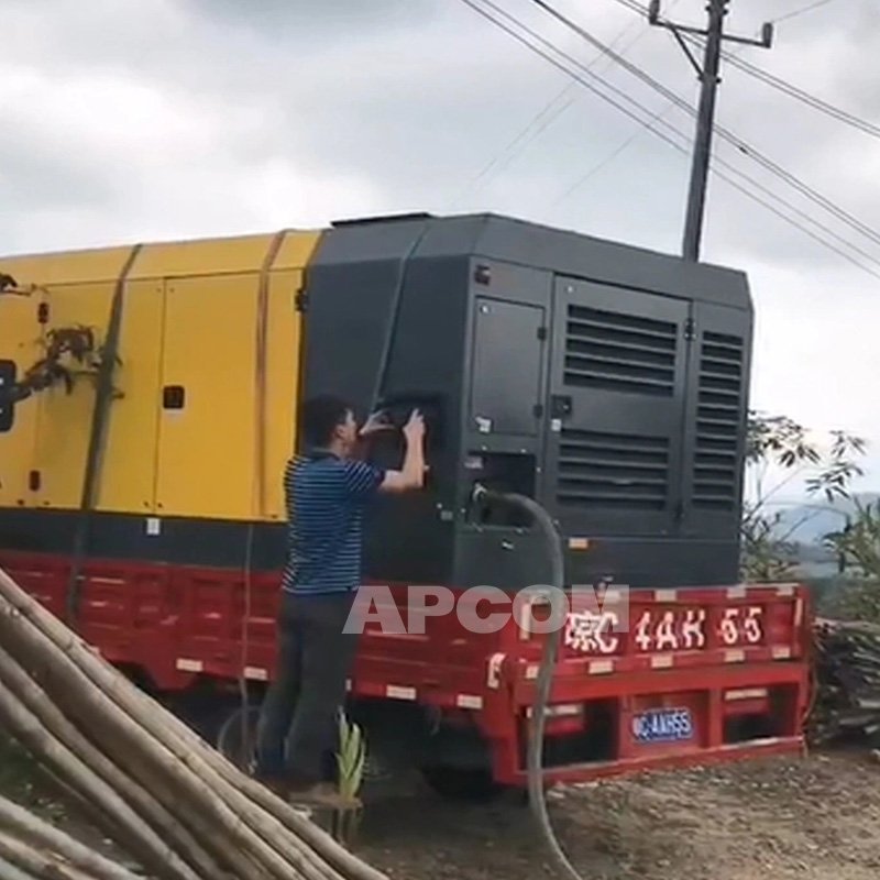 Atlas V1200 V900 Copco 25bar 34m3 Diesel Mobile Air Compressors 25 bar 1200cfm AtlasCopco V 1200 900 Cfm Compresor AirCompressor