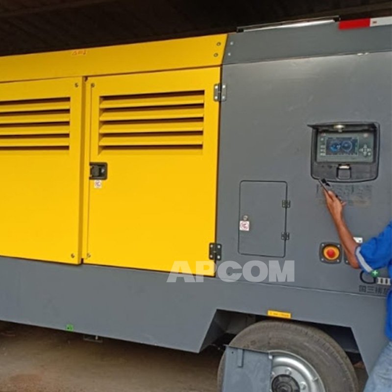 Atlas V1200 V900 Copco 25bar 34m3 Diesel Mobile Air Compressors 25 bar 1200cfm AtlasCopco V 1200 900 Cfm Compresor AirCompressor