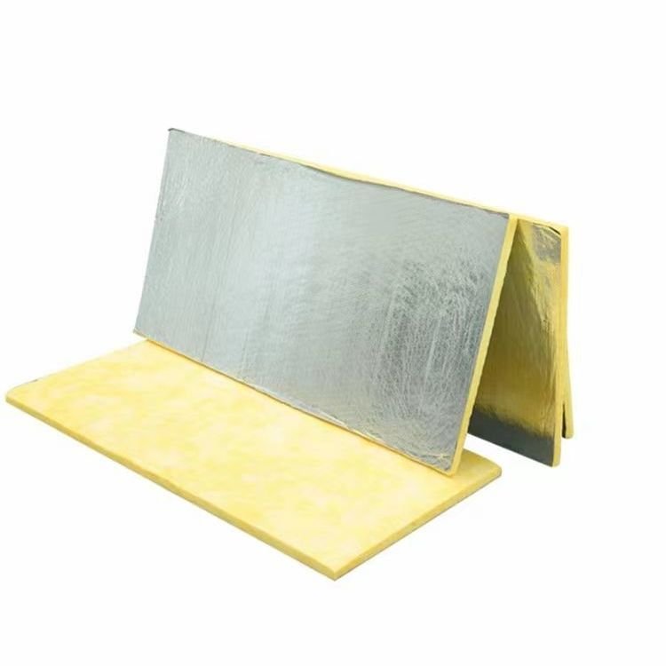 Aluminum Foil Faced High Quality Soundproof Waterproof Glass Wool Insulation Panel Wall Insulation Board for Building