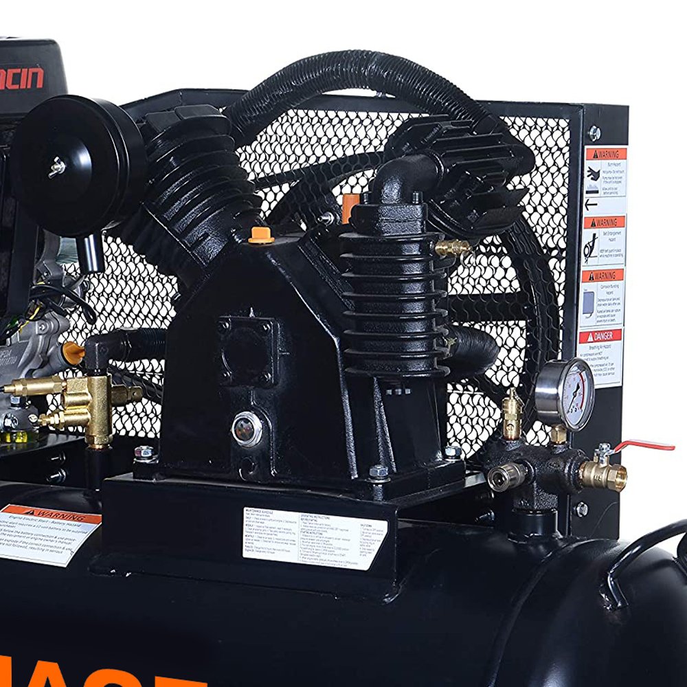 40 Gallon Petrol Engine Gasoline Gas Oil Lubrication air Compressor Compressors