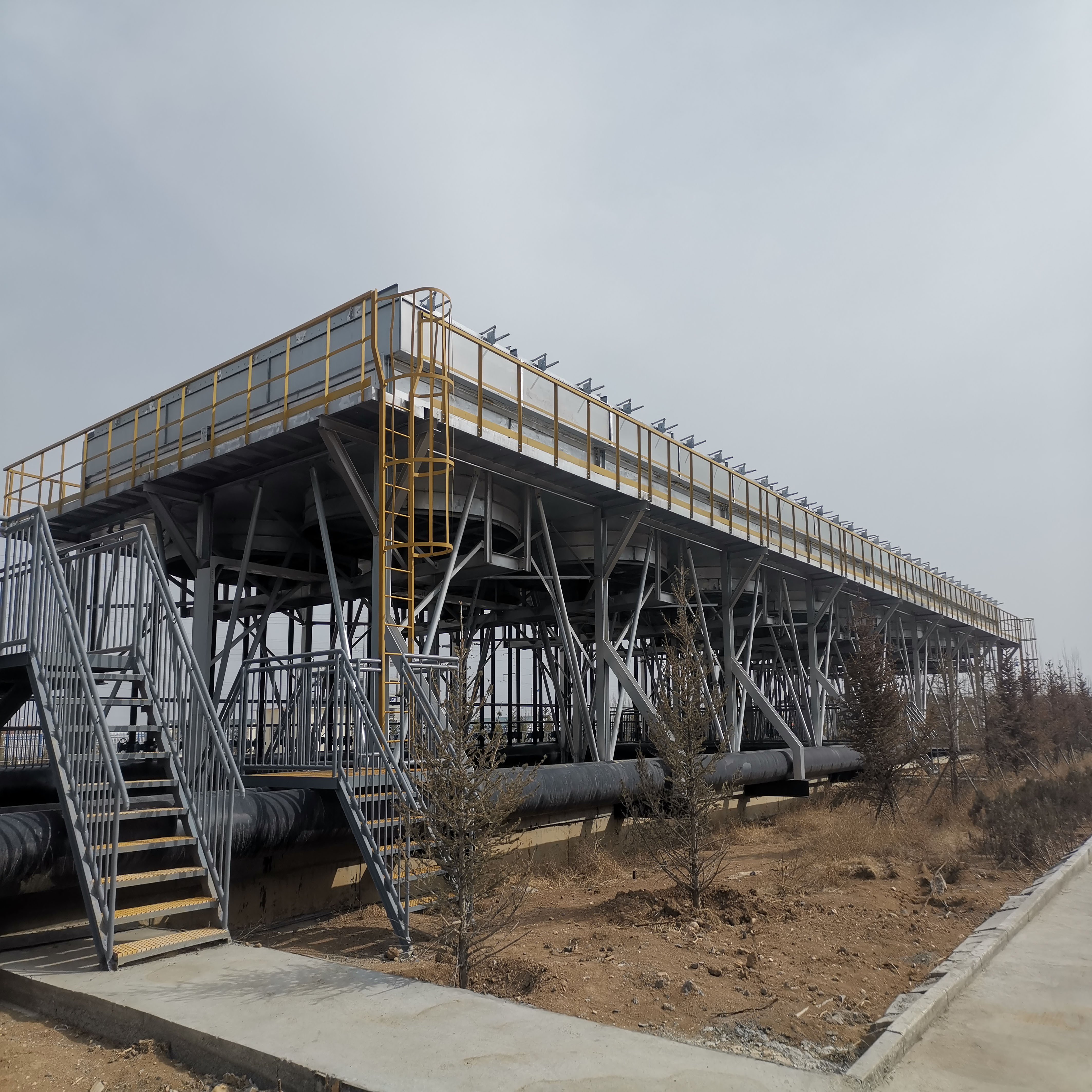 W Structure air Cooling Heat Exchanger, Large Industrial Evaporative Cooling Tower, Industrial Circulating Water