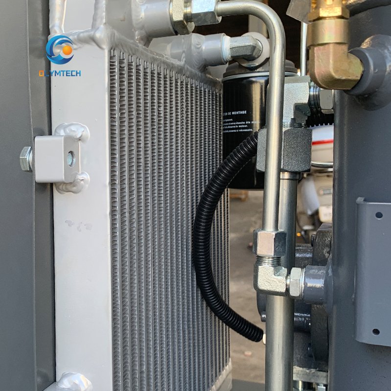 Compact Single Phase 220/230/240V Rotary Screw Air Compressor 8 Bar~12.5 Bar Tank Mounted Automotive Shop Pump Engine Core