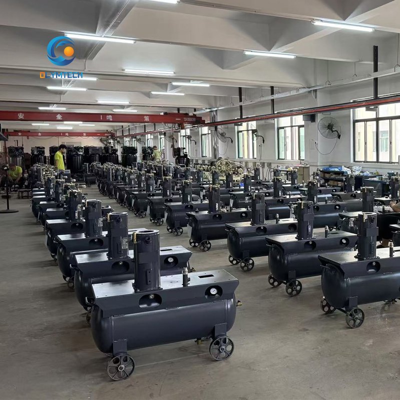 Compact Single Phase 220/230/240V Rotary Screw Air Compressor 8 Bar~12.5 Bar Tank Mounted Automotive Shop Pump Engine Core