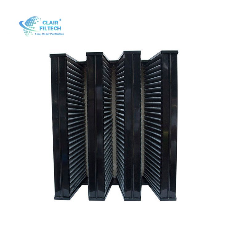 V Type Air Filter Hepa H13 V Bank Hepa Filter for Cleanroom