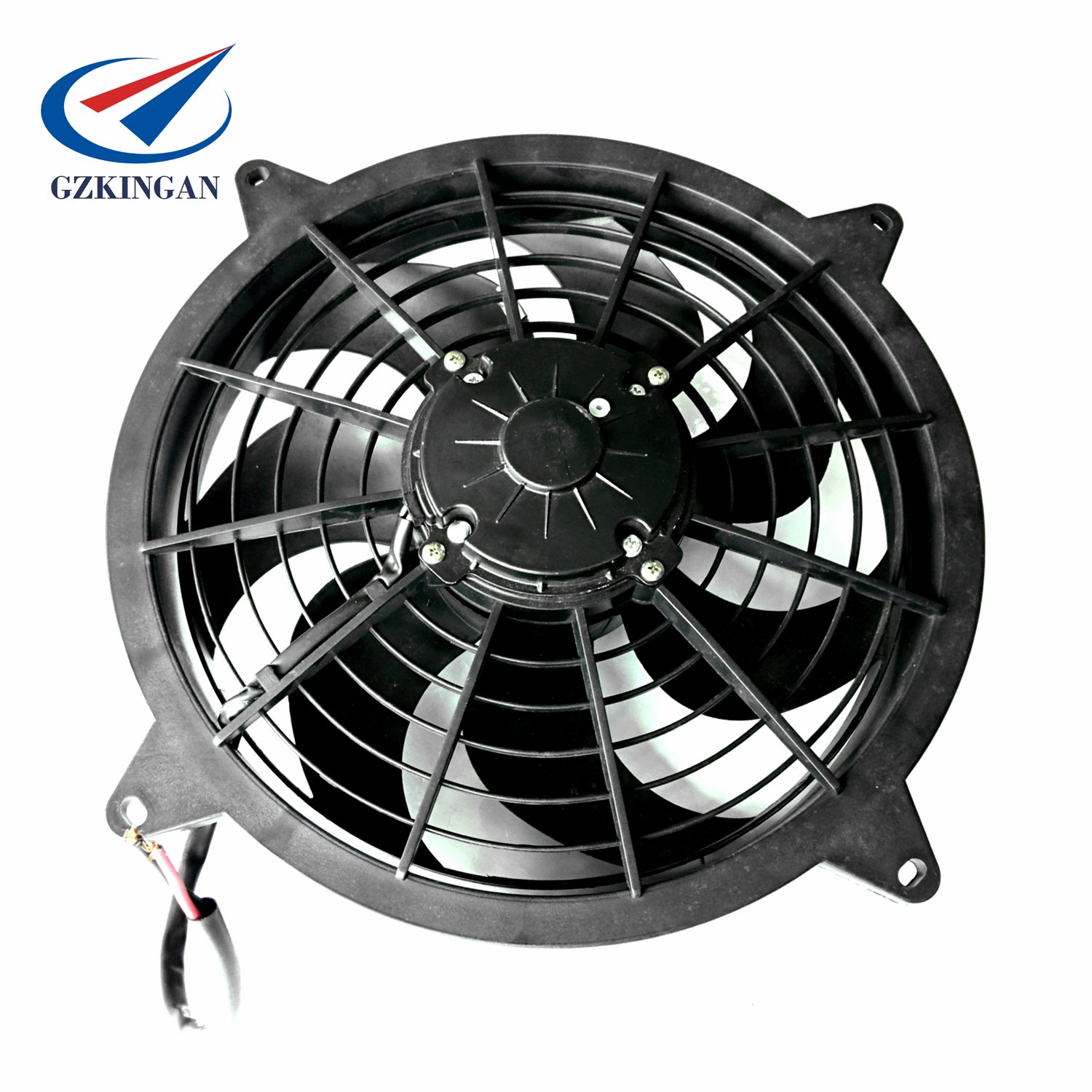 12 Inch Black Bus Air Conditioner Blower Radiator Truck Car Fan 12V and 24V Suction air Condenser Fan