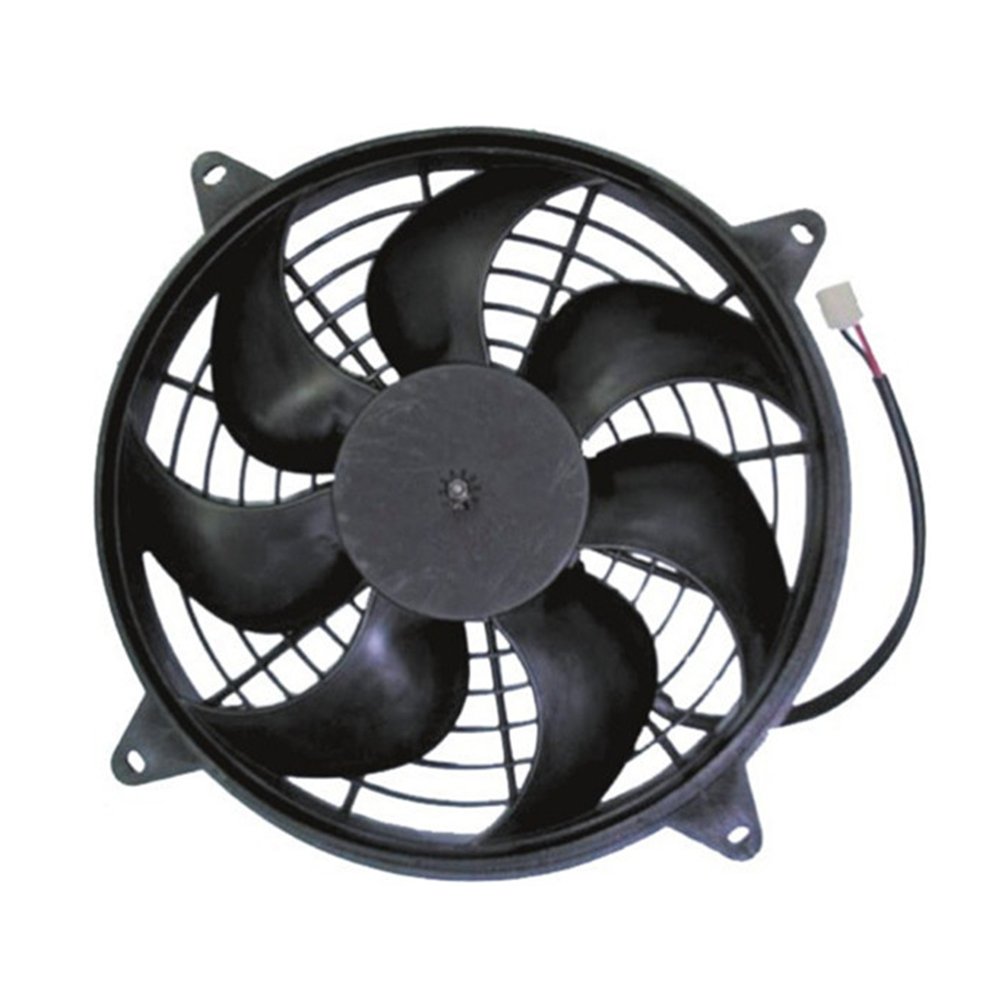 12 Inch Black Bus Air Conditioner Blower Radiator Truck Car Fan 12V and 24V Suction air Condenser Fan