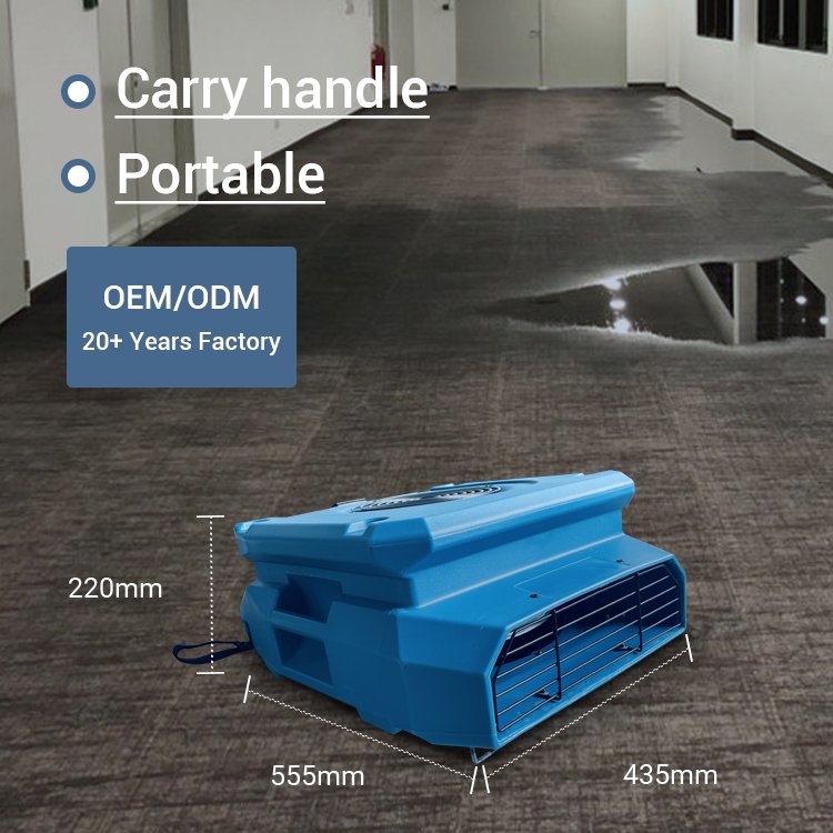 Preair air Purifier 1000 CFM Compact Low-Profile Floor Blower Fan Air Mover
